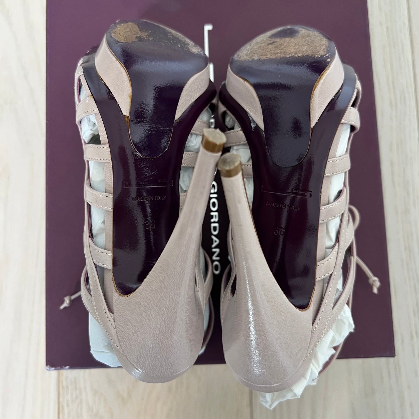 Leopoldo Giordano Cage Shoes Size 6