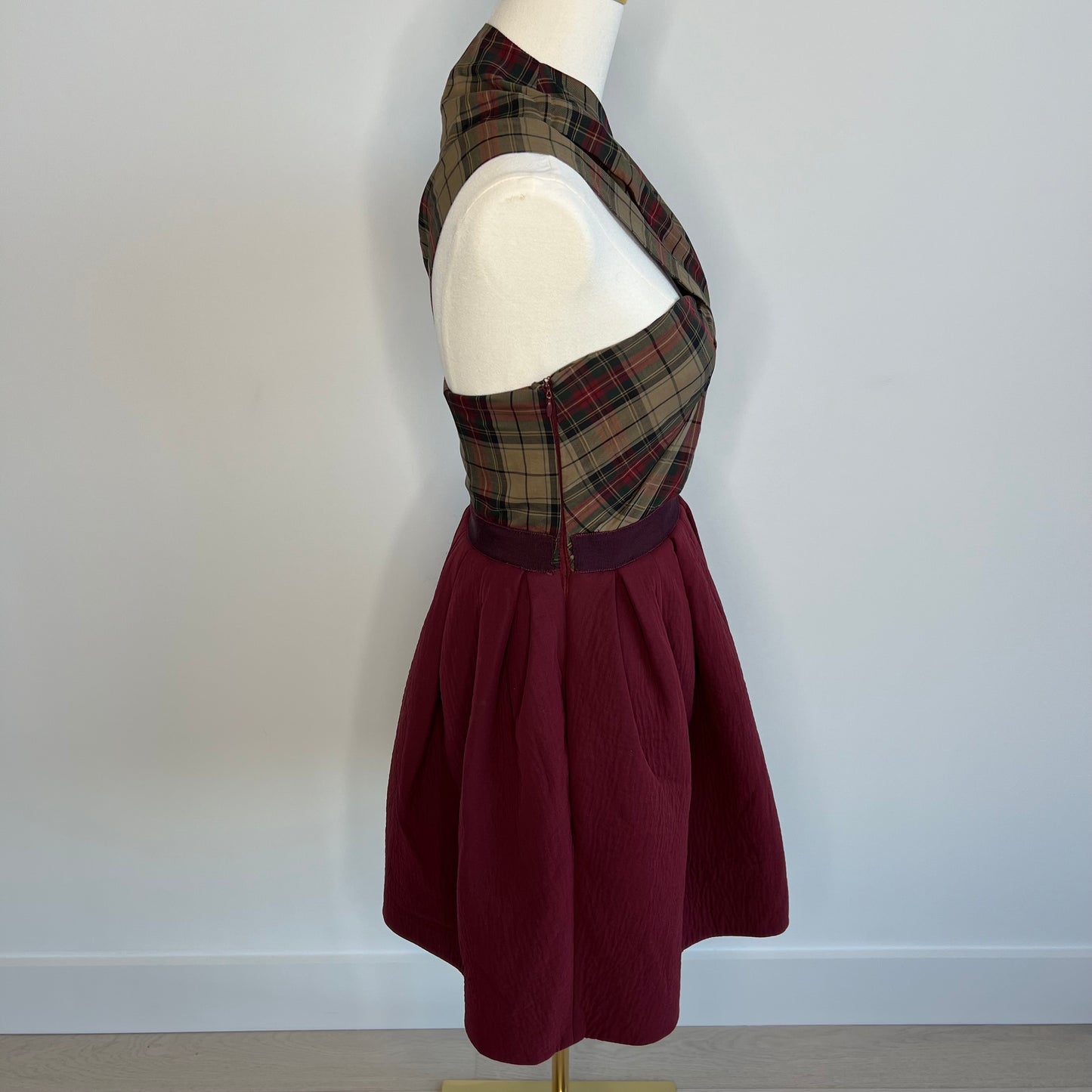 Carven Plaid Dress French Size 38 = US 6 (Fits 0/2)