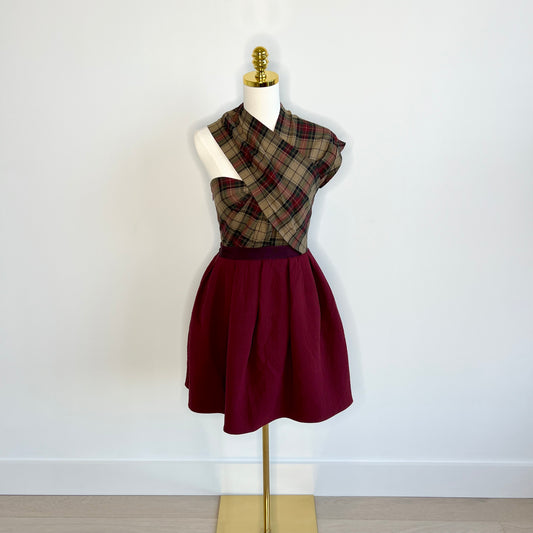 Carven Plaid Dress French Size 38 = US 6 (Fits 0/2)