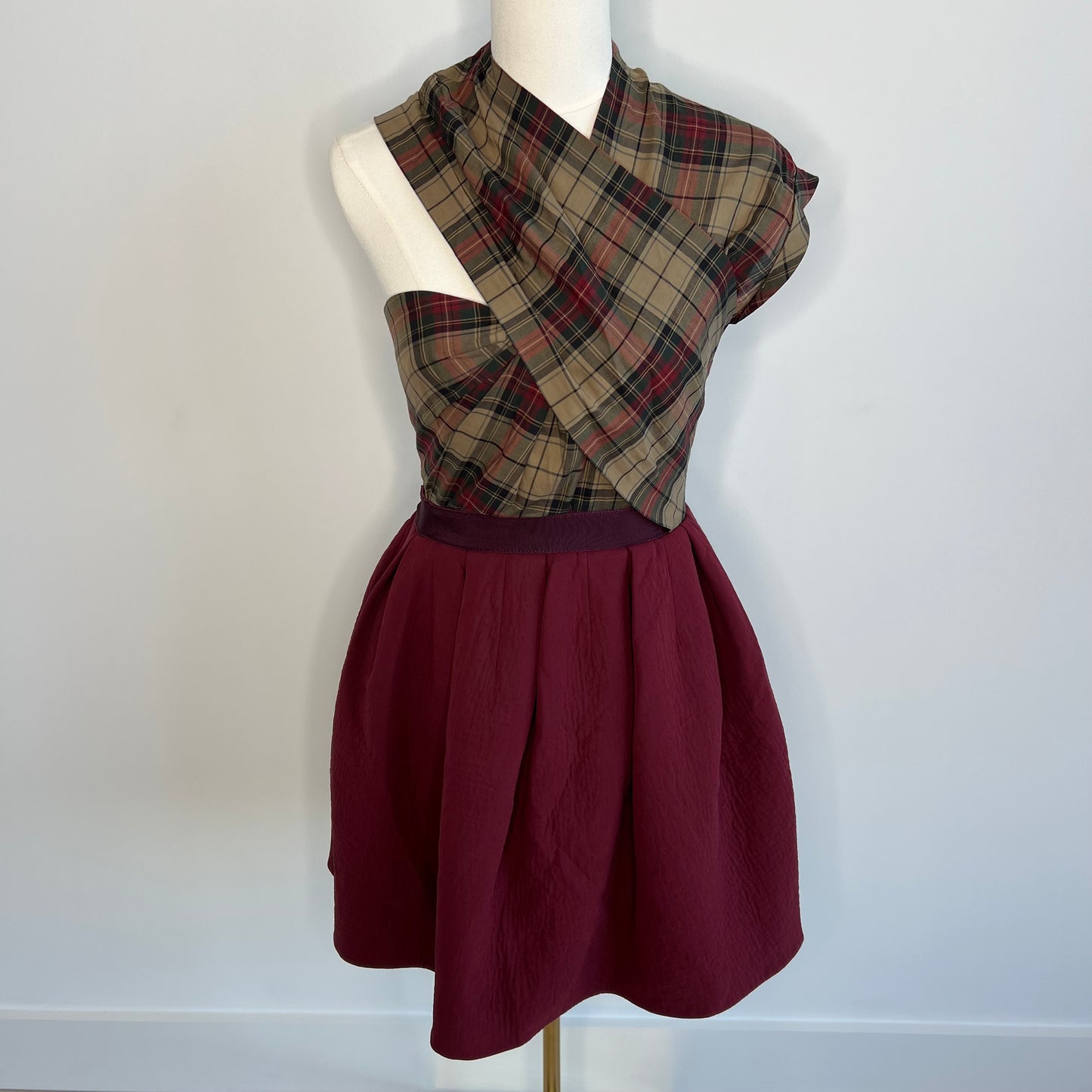 Carven Plaid Dress French Size 38 = US 6 (Fits 0/2)