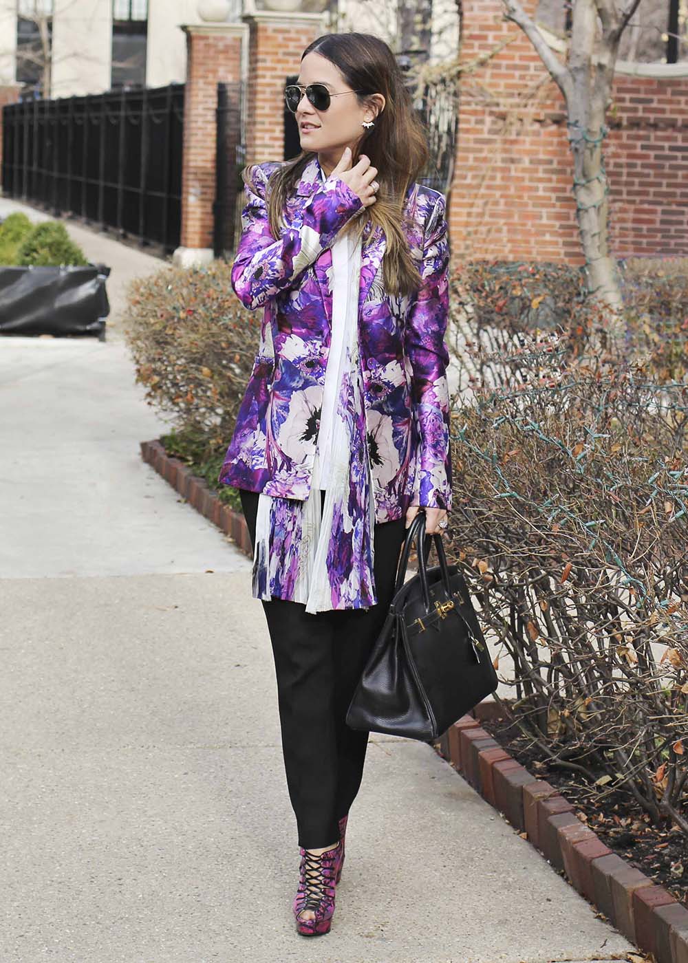 Brian Atwood Shoes Size 36 = 6 Naiyabis Purple Snakeskin 140MM