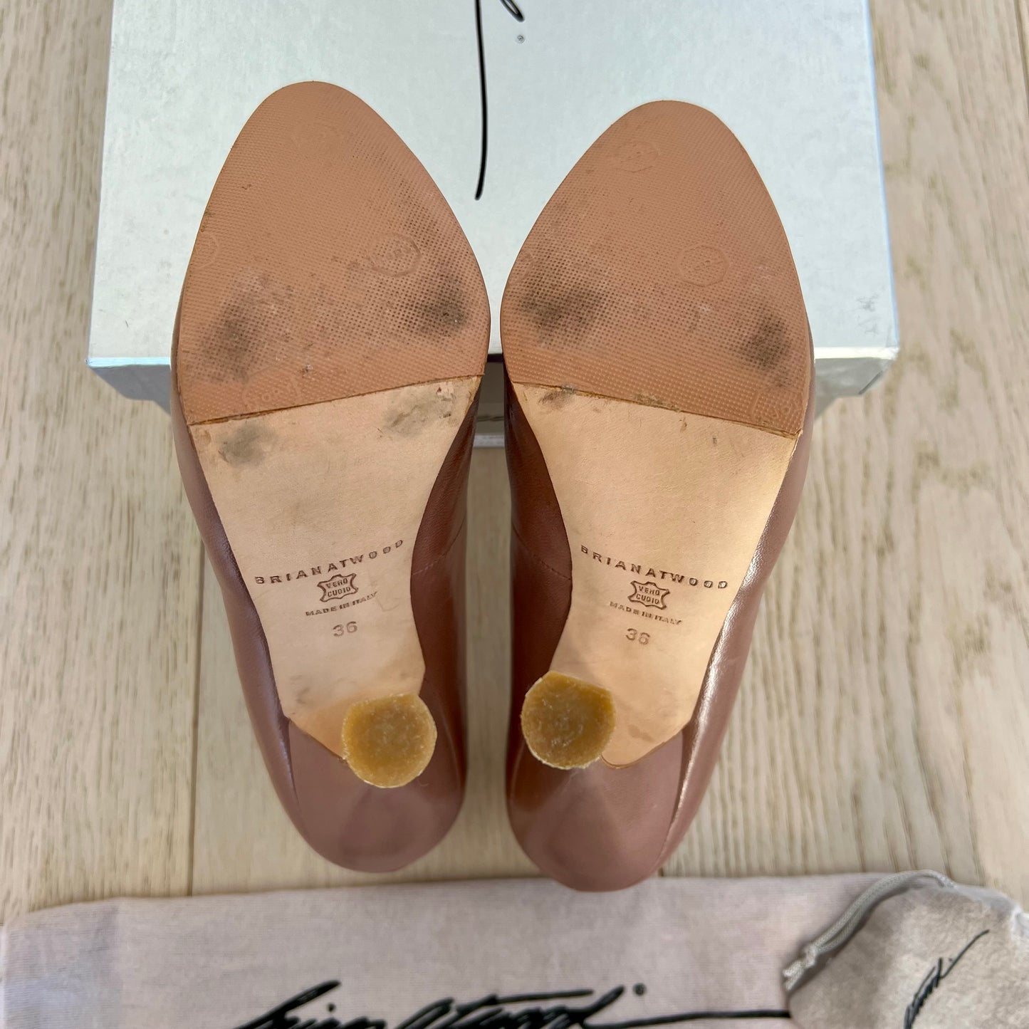 Brian Atwood Shoes Size 36 = 6 Dante Fishnet Black Mesh Nude Cappuccino 140MM