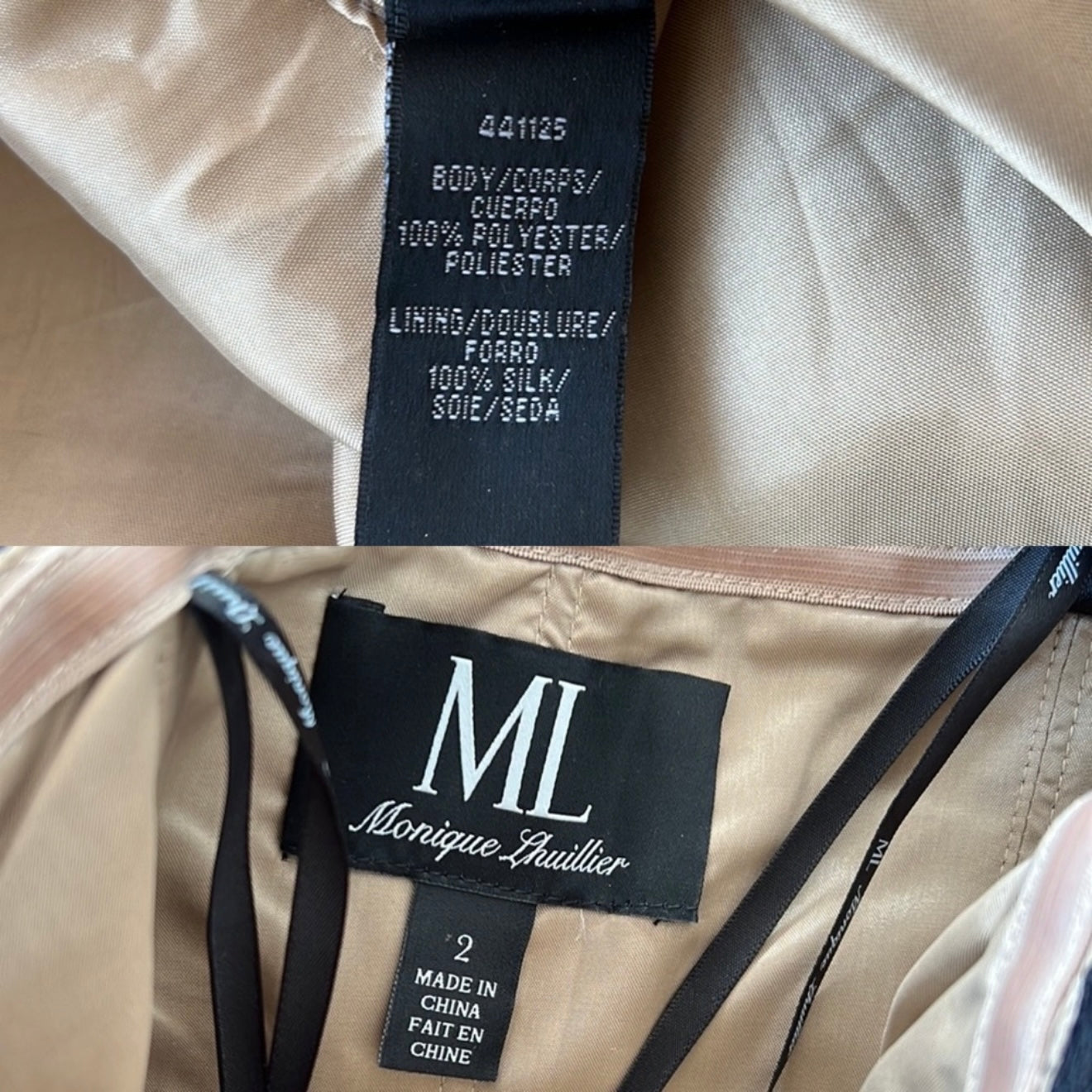 Monique Lhuillier Dress Size 2