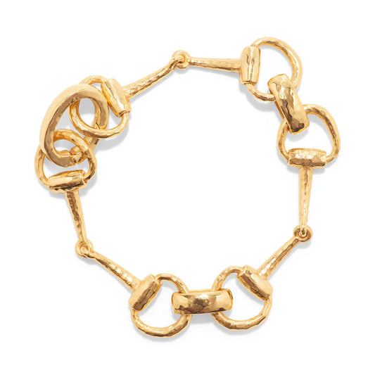 Capucine De Wulf Equestrian Snaffle Bit Bracelet, 8" - Gold