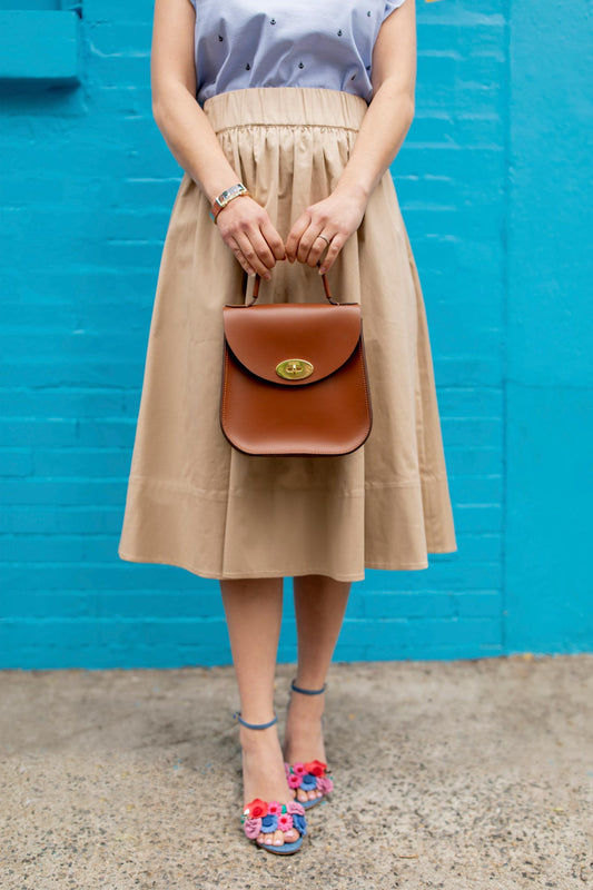 Charlotte Elizabeth The Original Bloomsbury Bag in Chestnut